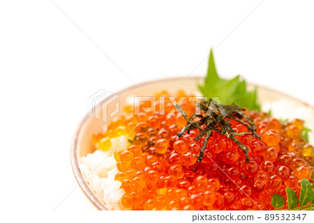 Plenty of rice! Salmon roe pickled in soy sauce (how much bowl) Plenty of rice! Salmon roe pickled in soy sauce (how much bowl) 89532347
