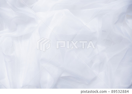 織物背景材料白色白色薄紗文本空間 織物背景材料白色白色薄紗文本空間 89532884