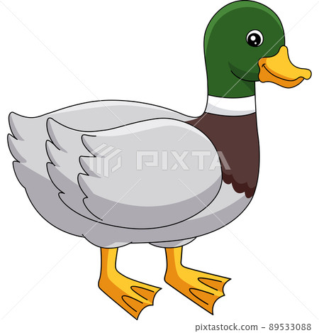 Duck Cartoon Colored Clipart Illustration 89533088