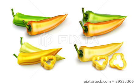 Yellow chili pepper, hot spicy paprika cayenne Yellow chili pepper, hot spicy paprika cayenne 89533306