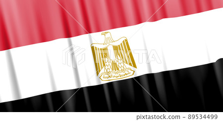 Wavy vector flag of Egypt Wavy vector flag of Egypt 89534499