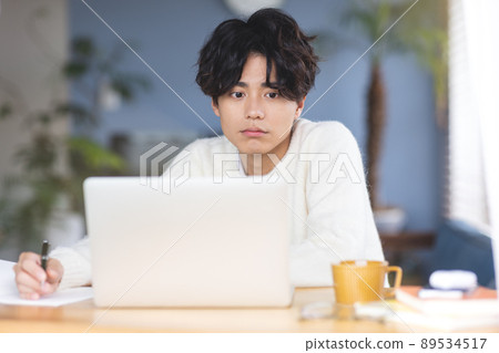 Male telework online learning 89534517