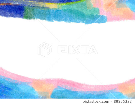 A refreshing hand-painted background frame with the image of summer A refreshing hand-painted background frame with the image of summer 89535382