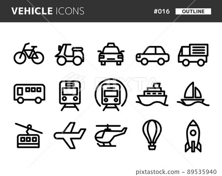 車輛相關線型圖標集_016 車輛相關線型圖標集_016 89535940