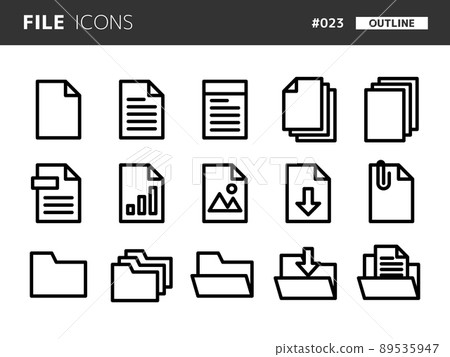 Line style icon set associated with the file_023 Line style icon set associated with the file_023 89535947