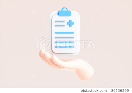 3D rendering of cute little hands and models 3D rendering of cute little hands and models 89536299