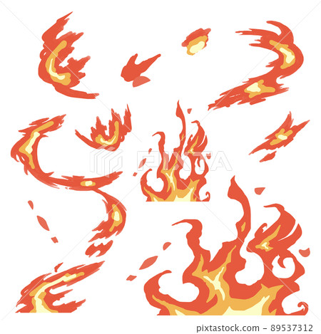 火焰插圖素材 89537312