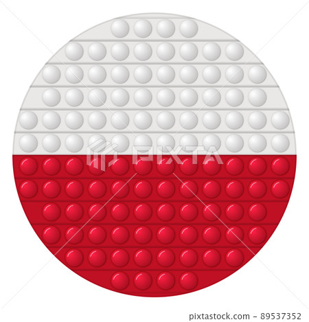 Glass light ball with flag of Poland. Round sphere, template icon. Polish national symbol. Glossy realistic ball, 3D vector illustration. Trendy antistress game pop it, simple dimple. Big bubble Glass light ball with flag of Poland. Round sphere, template icon. Polish national symbol. Glossy realistic ball, 3D vector illustration. Trendy antistress game pop it, simple dimple. Big bubble 89537352