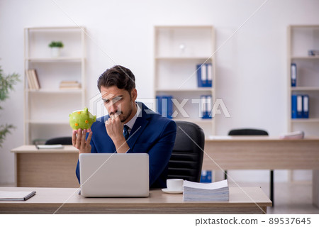 Young male employee in retirement concept 89537645