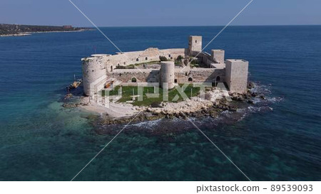 Medieval Castle Aerial Drone Medieval Castle Aerial Drone 89539093