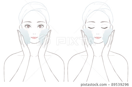 婦女面部清潔 婦女面部清潔 89539296