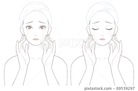 女性患有皮膚病 女性患有皮膚病 89539297