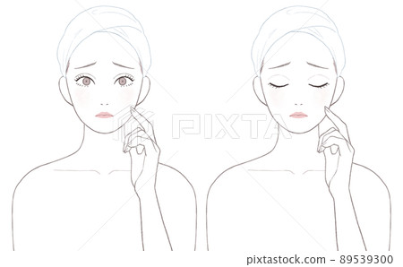 女性患有皮膚病 女性患有皮膚病 89539300