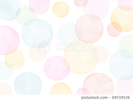 帶有手繪水彩點的簡單框架設計 89539526