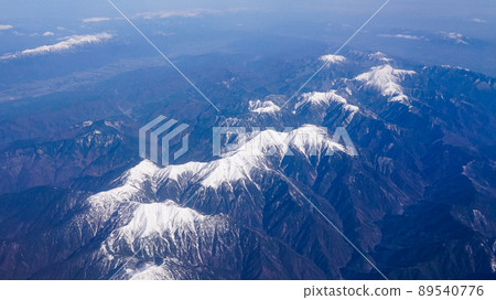 A panoramic view of the Akaishi Mountains from the Southern Alps A panoramic view of the Akaishi Mountains from the Southern Alps 89540776