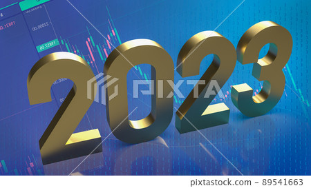 number 2023 gold on business background 3d rendering number 2023 gold on business background 3d rendering 89541663