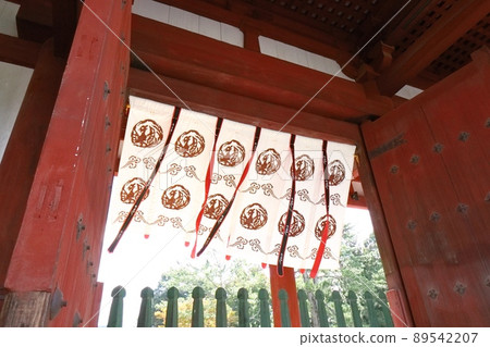 The wind blowing at the central gate of Todaiji Temple in Nara The wind blowing at the central gate of Todaiji Temple in Nara 89542207