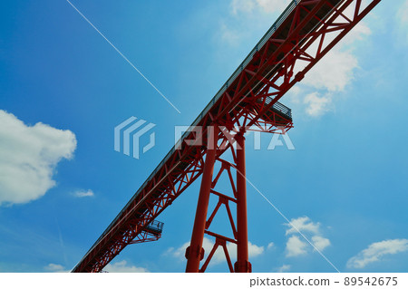 Blue sky and guide lights 89542675