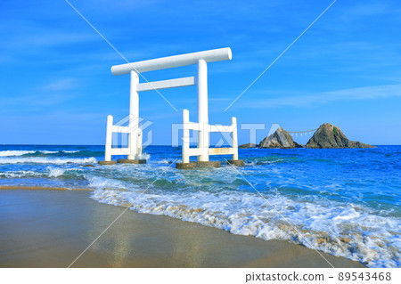 [福岡縣]櫻井二見浦的Meotoiwa和Shiratori天氣晴朗 89543468