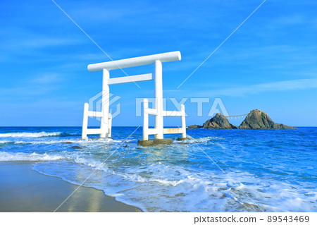 [福岡縣]櫻井二見浦的Meotoiwa和Shiratori天氣晴朗 89543469
