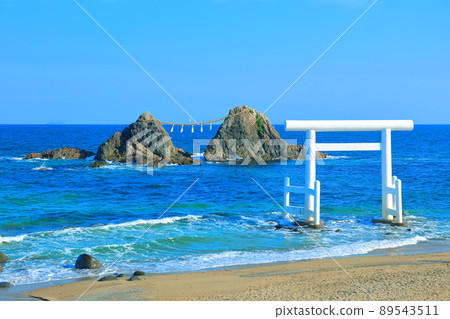 [福岡縣]櫻井二見浦的Meotoiwa和Shiratori天氣晴朗 89543511