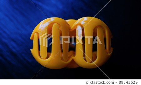 close up yellow hair clip close up yellow hair clip 89543629