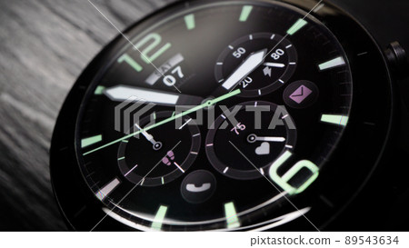 elegant glass smartwatch metal texture elegant glass smartwatch metal texture 89543634