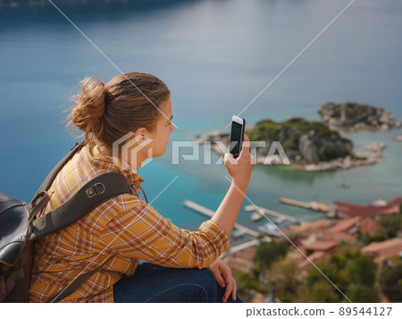 Travel and tourist attractions at Kekova island, Turkey. 89544127