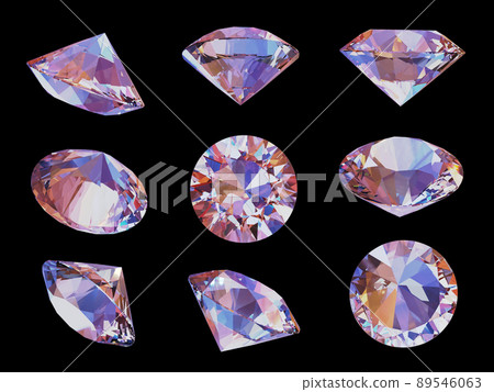 Brilliant cut gems 89546063