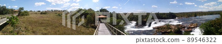 Panoramic of Velha Waterfall, in Jalapao park, center of Brazil Panoramic of Velha Waterfall, in Jalapao park, center of Brazil 89546322