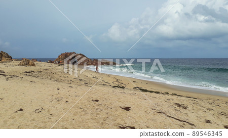 Famous Pedra Furada natural rock arch in Jericoacoara beach, Brazil Famous Pedra Furada natural rock arch in Jericoacoara beach, Brazil 89546345