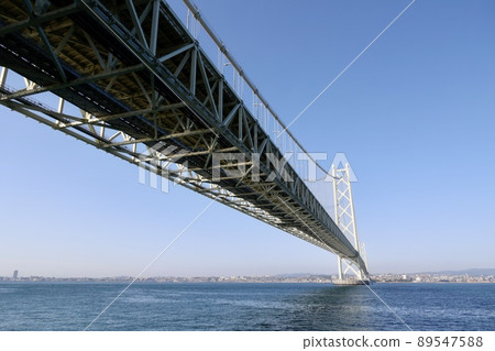 從明石海峽大橋路站淡路眺望神戶市 89547588