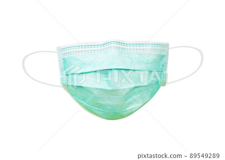 Medical mask or Hygienic mask isolated on white background with clipping path 89549289