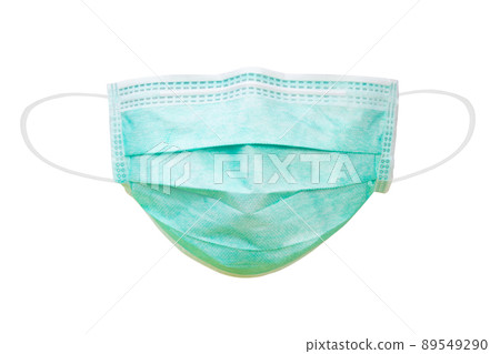 Medical mask or Hygienic mask isolated on white background with clipping path 89549290