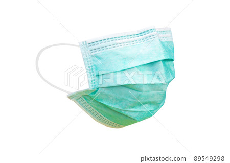 Medical mask or Hygienic mask isolated on white background with clipping path 89549298