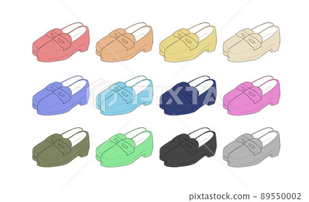 Loafers illustration set 89550002