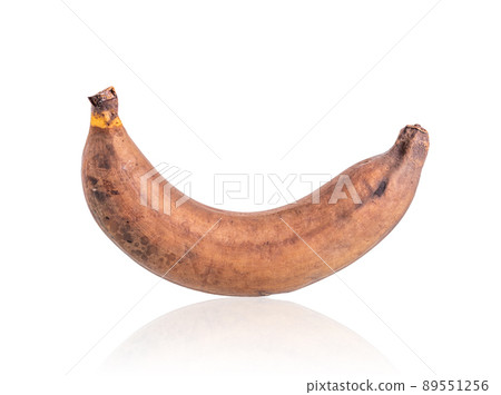 Rotten banana isolated on white background Rotten banana isolated on white background 89551256