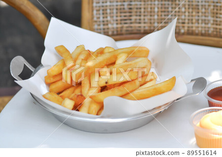 French fries or fried potato , fries French fries or fried potato , fries 89551614