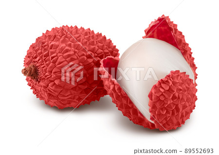 lychee fruit isolated on white background with clipping path and full depth of field lychee fruit isolated on white background with clipping path and full depth of field 89552693