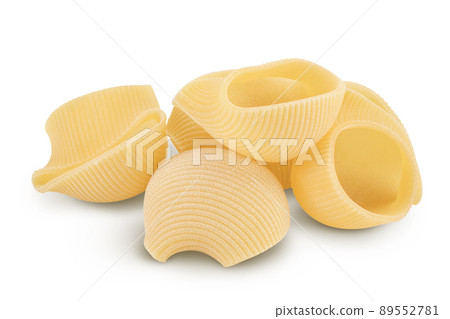 lumaconi pasta isolated on white background with clipping path and full depth of field lumaconi pasta isolated on white background with clipping path and full depth of field 89552781
