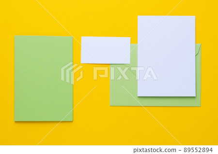 Set of branding elements in spring colour. Mock up for graphic designers presentations or business portfolios. Set of branding elements in spring colour. Mock up for graphic designers presentations or business portfolios. 89552894