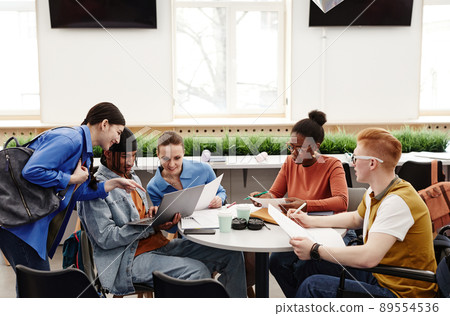 Diverse Group of Students Studying Diverse Group of Students Studying 89554536