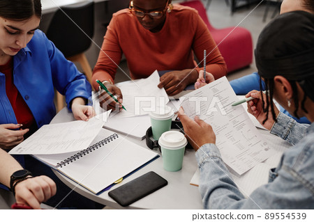 Group Study at Table Group Study at Table 89554539