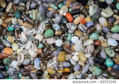 Set of natural mineral gemstones 89555246