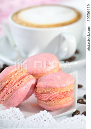 Pink macarons Pink macarons 89556459