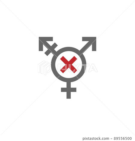 Homophobia, transphobia, and biphobia icon design illustration Homophobia, transphobia, and biphobia icon design illustration 89556500