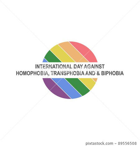 Homophobia, transphobia, and biphobia icon design illustration 89556508