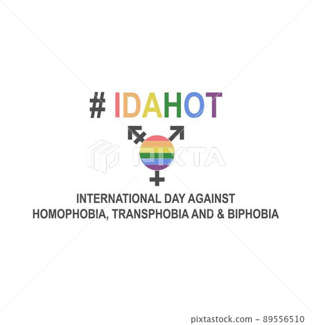 Homophobia, transphobia, and biphobia icon design illustration 89556510