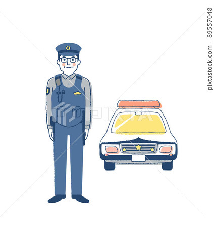 男警官和警車 男警官和警車 89557048