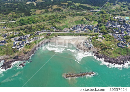 Kosagawa coast aerial view 89557424